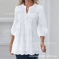 Elegant Solid Color Round Neck Top for Women 2022
