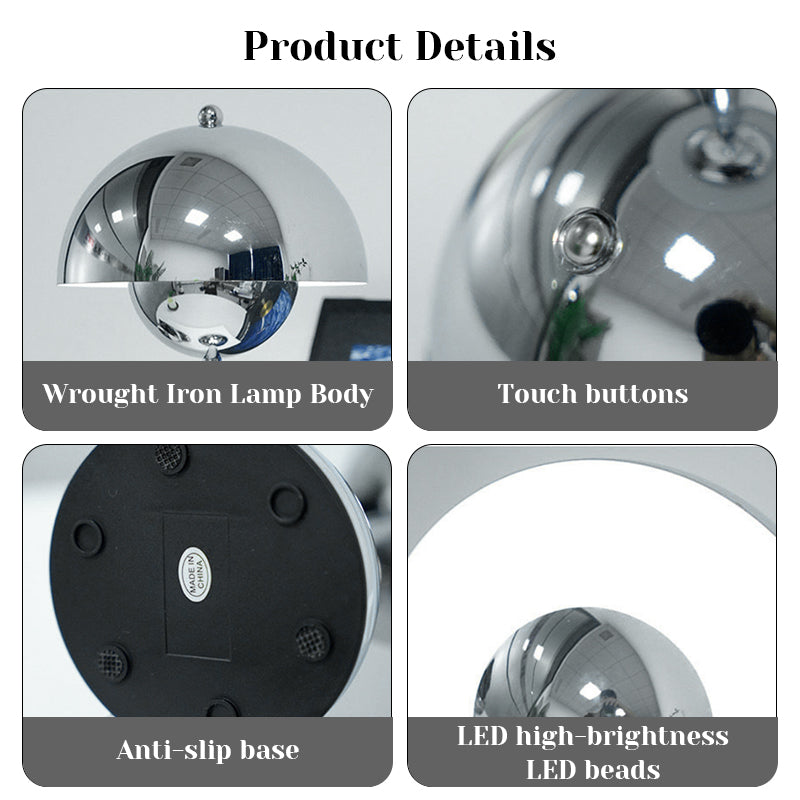 LED Mushroom & Flower Bud Desk Lamp with USB Charging, Touch Control, Kids Room Decor