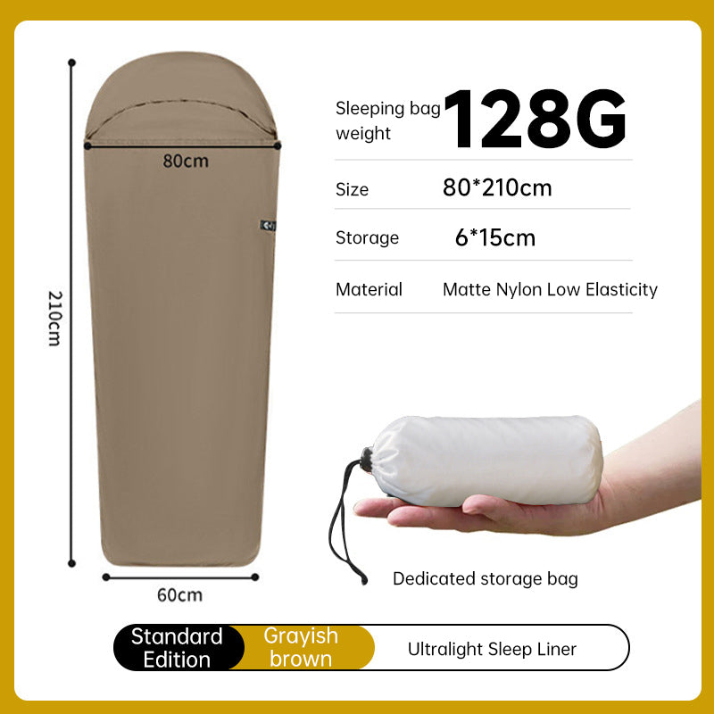 Ultralight Sleeping Bag Liner for Travel & Camping - Warm Nylon Inner Sheet for Hotels, Hiking, Backpacking
