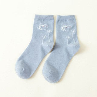 Cute Cartoon Cotton Socks for Women