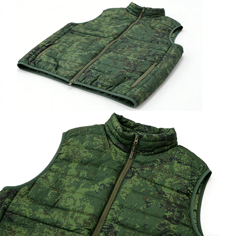 Cold War Era Gorka Anorak Camo Vest - Russian KLMK Pattern Field Jacket, Lightweight Cotton, Sleeveless Combat Smock