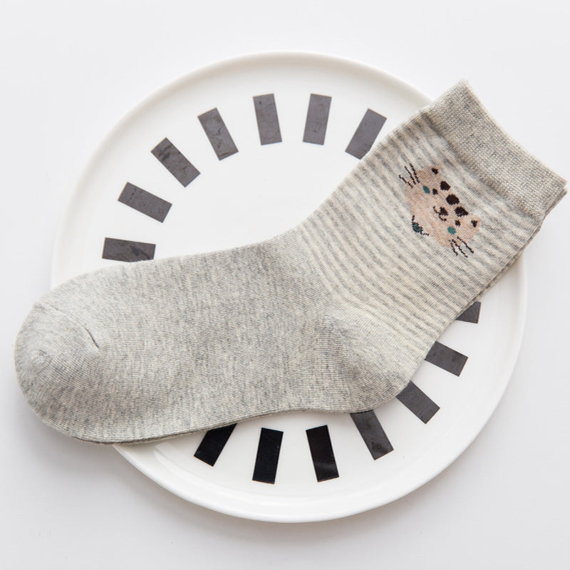 Cute Cartoon Cotton Socks for Women