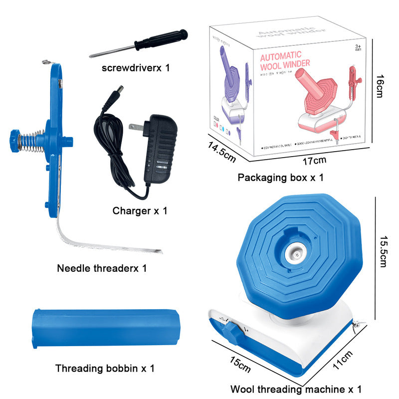Electric Yarn Winder, Automatic Yarn Ball Winder, USB Charging Yarn Winding Machine Tool for Knitting/Crochet