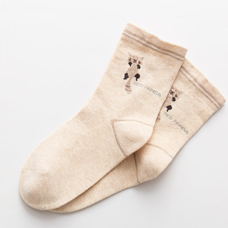 Cute Cartoon Cotton Socks for Women