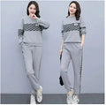 Fall/Winter New Fashion Plus Size Women's Casual Two-Piece Set, Stylish and Versatile Tracksuit for Women