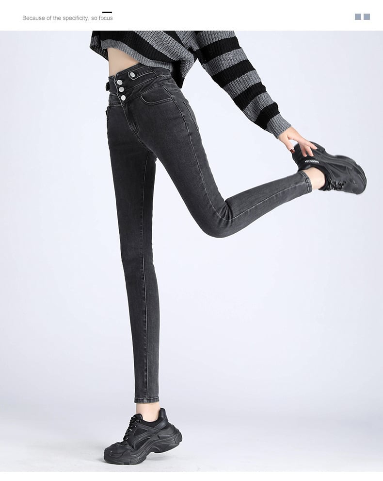 Spring New High-Waisted Skinny Pants Collection