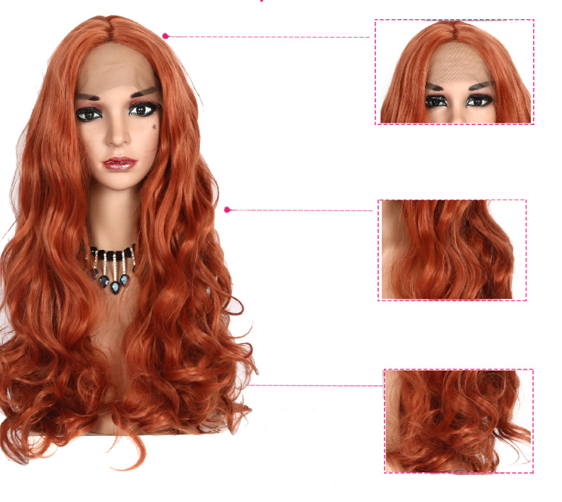 Customizable Body Wig - Long Curly Brown Lace Front