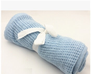 Soft Cotton Cellular Baby Blanket