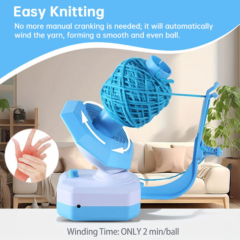 Electric Yarn Winder, Automatic Yarn Ball Winder, USB Charging Yarn Winding Machine Tool for Knitting/Crochet