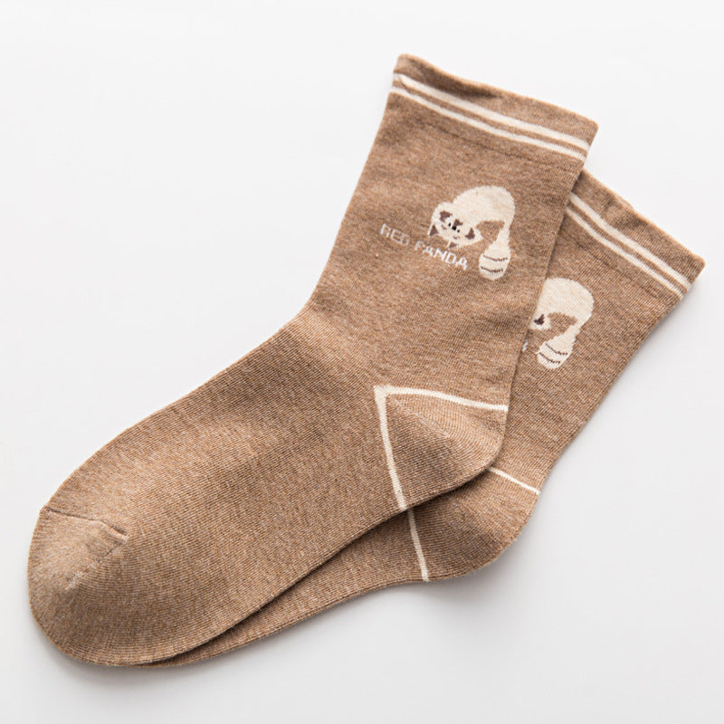 Cute Cartoon Cotton Socks for Women