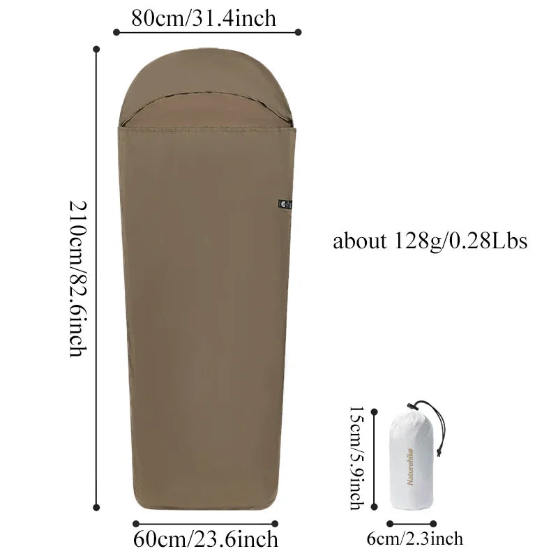Ultralight Sleeping Bag Liner for Travel & Camping - Warm Nylon Inner Sheet for Hotels, Hiking, Backpacking