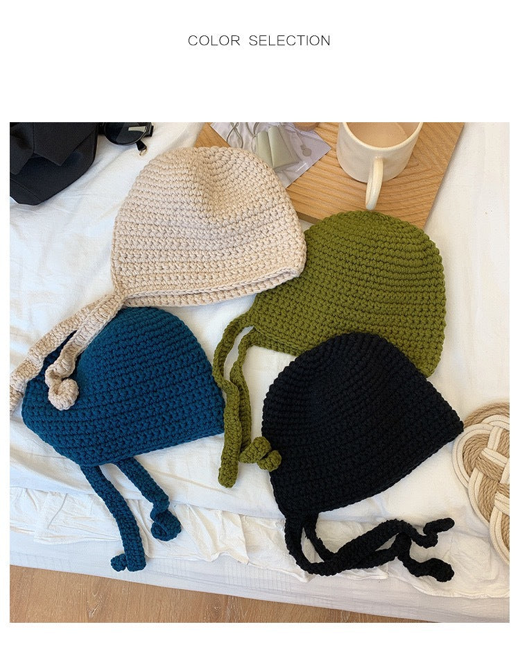 Cute Retro Wool Hat for Women - All Match Style