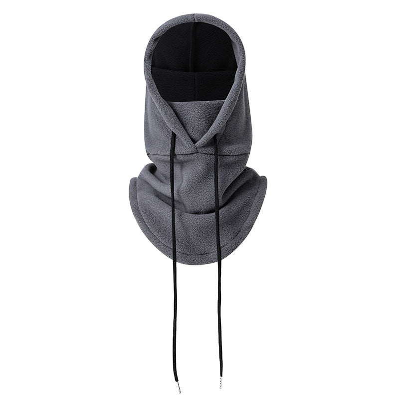 Winter Outdoor Cycling Hat, Warm Thicken Neck Warmer, Ski Head Cover, Polar Fleece Face Mask