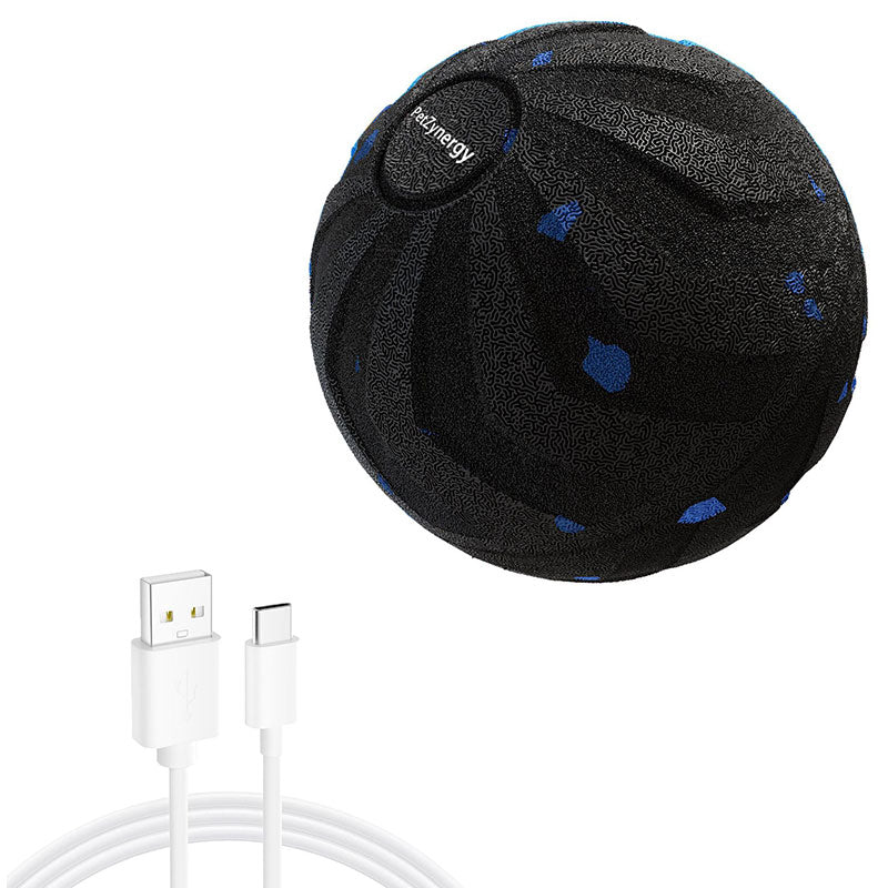 Interactive Dog Toy Ball: E-TPU Material, Random Bounce & Spin Smart Motion Ball, Self-Play Chew-Proof Pet Toy