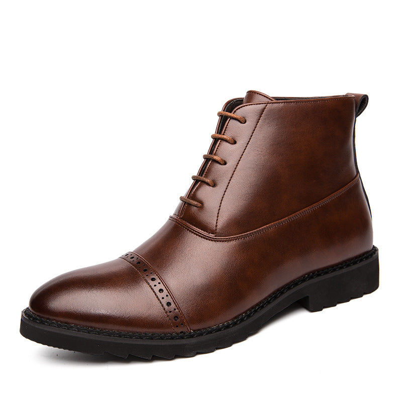 Men's Retro Casual Business Leather Boots