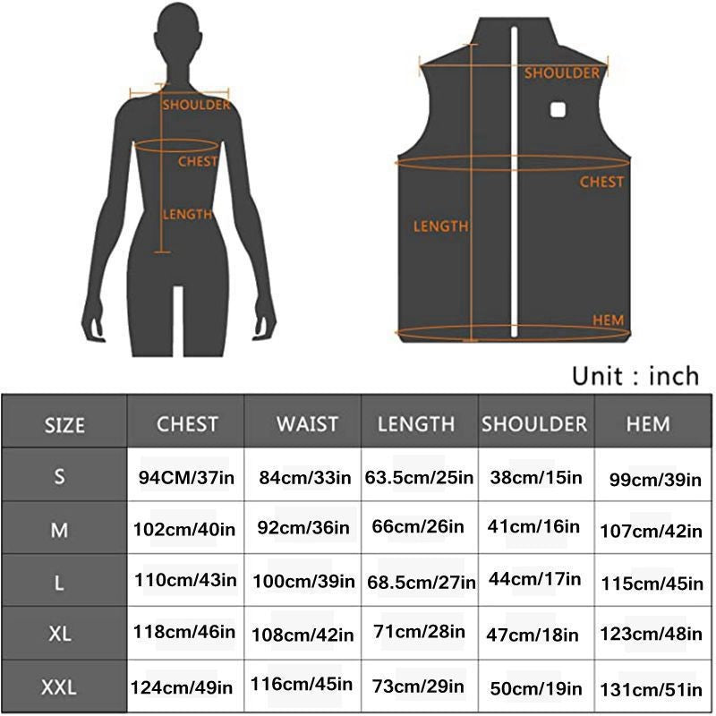 Autumn and winter women's heating suit intelligent heating vest warm clothing USB charging electric vest jacket