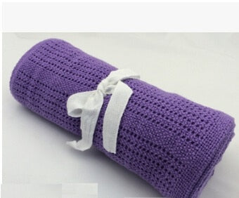 Soft Cotton Cellular Baby Blanket
