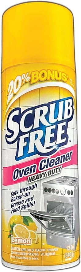 All in One Best oven cleaner heavy duty Scrub Free - Lemon Scent - 2 pack 12oz - Oven Cleaner 20% Bonus - Best Oven Cleaner - Oven and Stove Cleaner