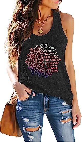 ETCYY Women's Sleeveless Loose Summer Yoga T-Shirt