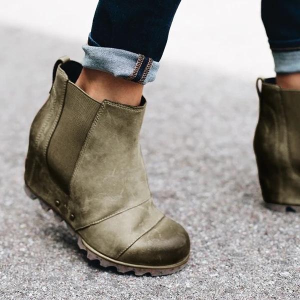 Wedge Heel Martin Boots for Europe and America