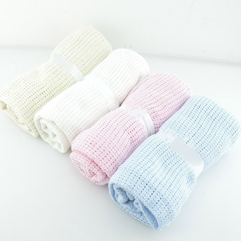 Soft Cotton Cellular Baby Blanket