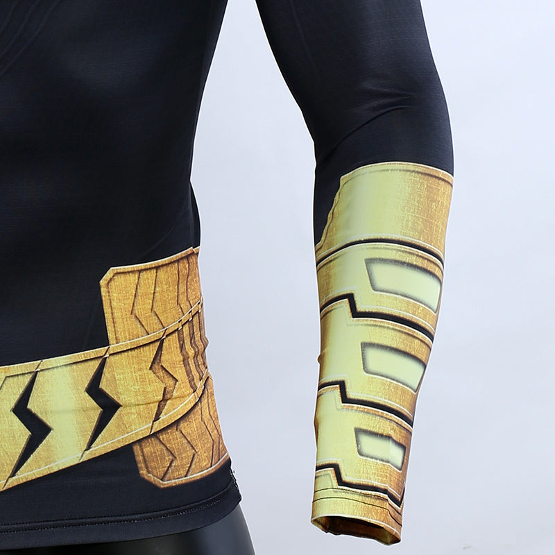 Shazam Thunder T-Shirt, Men's Long Sleeve Athletic Top