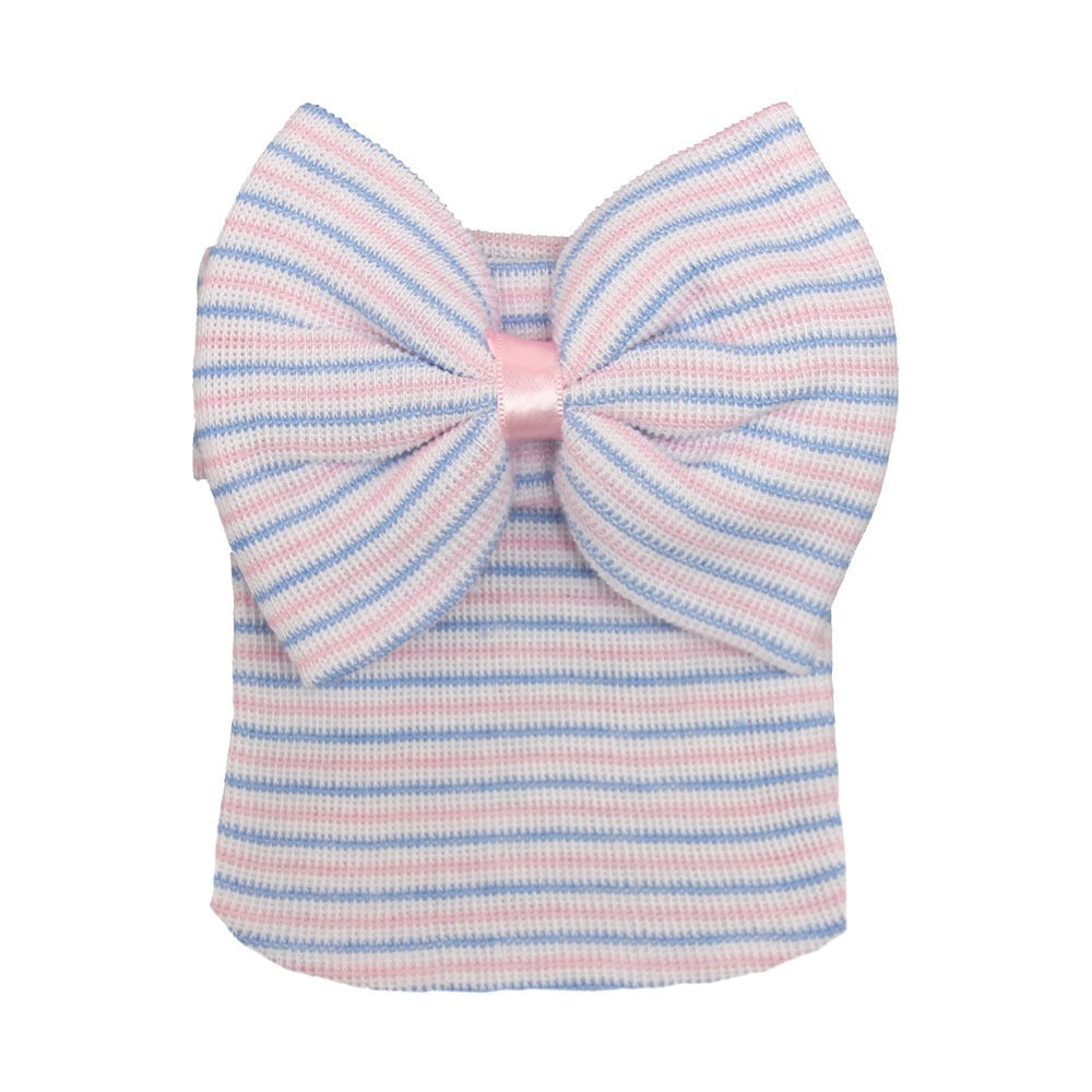 Newborn Big Bow Knit Beanie