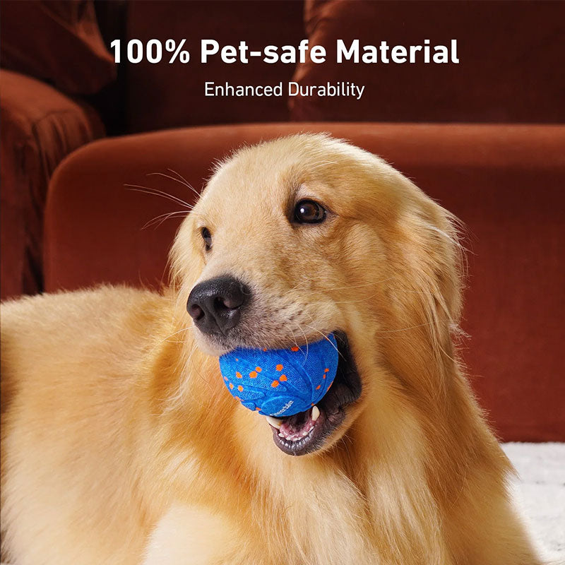 Interactive Dog Toy Ball: E-TPU Material, Random Bounce & Spin Smart Motion Ball, Self-Play Chew-Proof Pet Toy