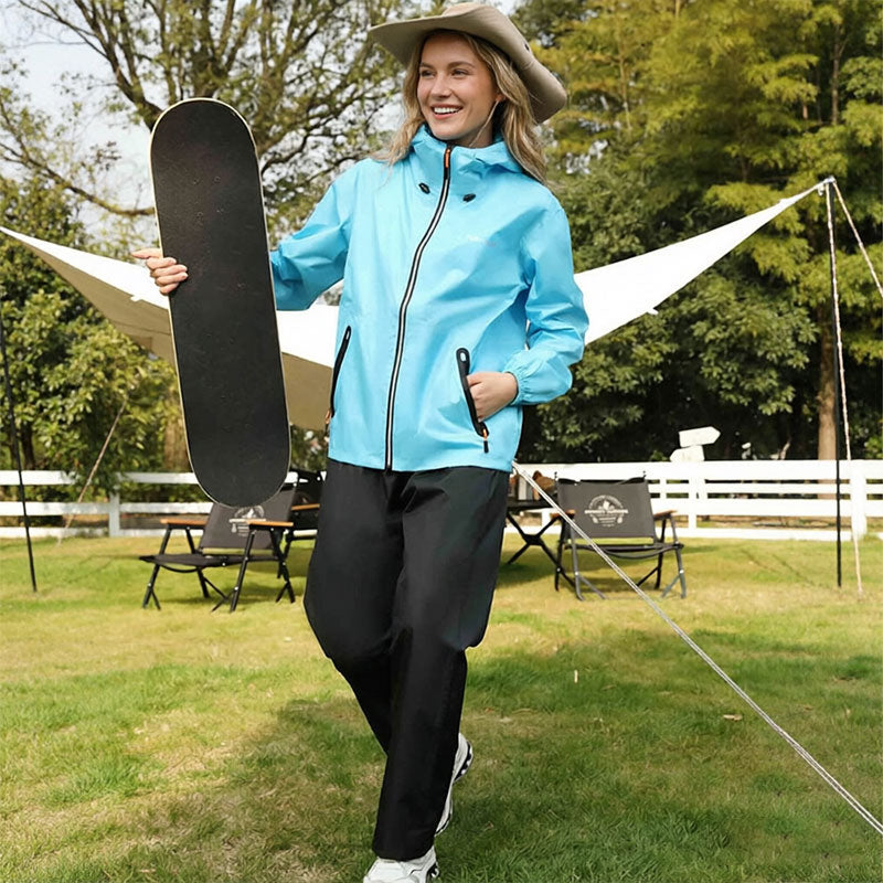 Unisex Ultralight Rain Suit - Lightweight Waterproof Jacket & Pants Set, Summer Outdoor Rainwear for Fishing & Cycling