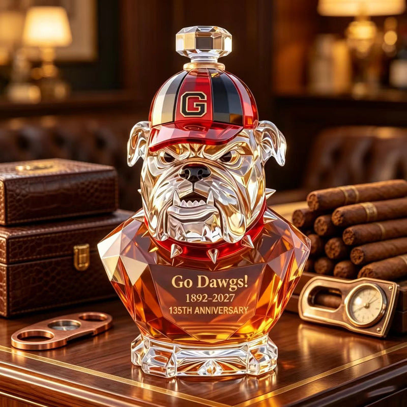 Creative Sculpture Glass Liquor Bottle – Multifunctional Whiskey / Bourbon Decanter for Home Bar, Party, Display & Collection
