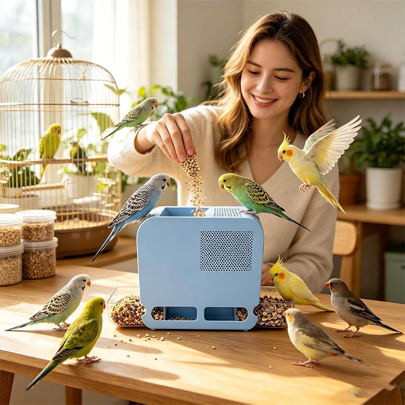Electric Bird Seed Shell Remover – Adjustable Speed, Easy Clean Peeling Machine