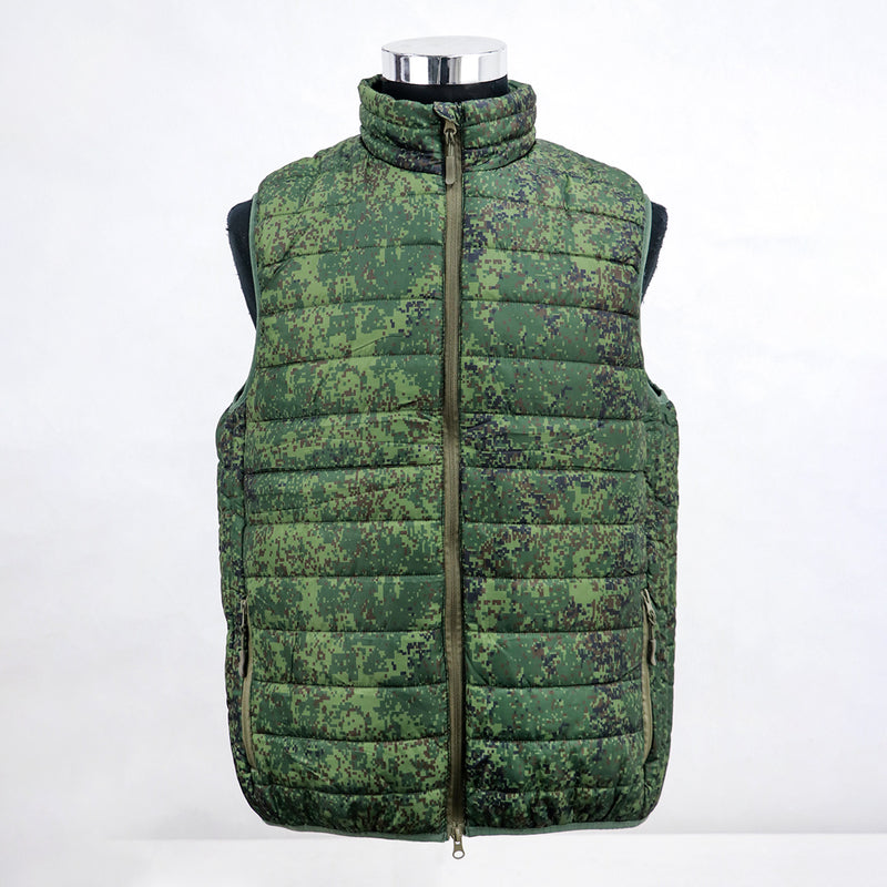 Cold War Era Gorka Anorak Camo Vest - Russian KLMK Pattern Field Jacket, Lightweight Cotton, Sleeveless Combat Smock