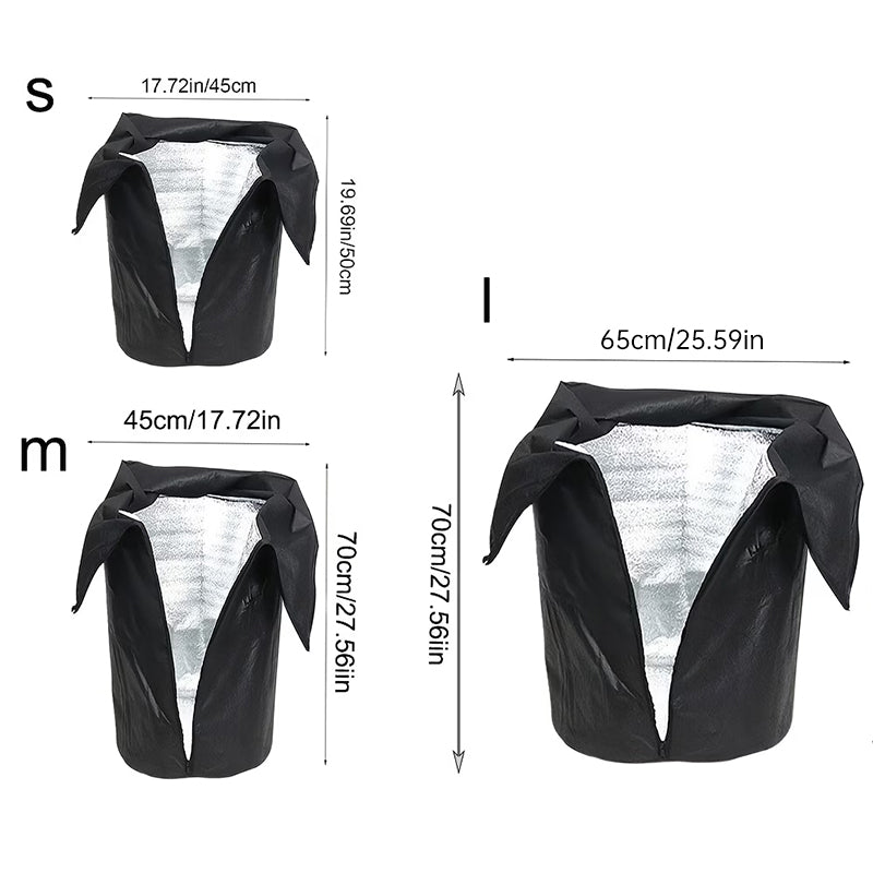 Reusable Oxford Cloth Plant Cover – Windproof Antifreeze Coldproof Tree Root Insulation Bag, Durable Thermal Shield