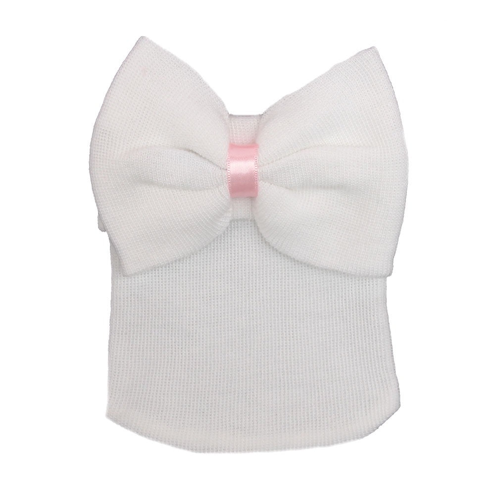 Newborn Big Bow Knit Beanie