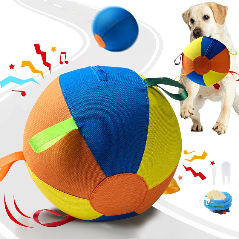 Indestructible Chew Ball for Dogs, Portable Floating Fetch Toy, Aggressive Chew Puppy Toy for Water & Outdoor Play