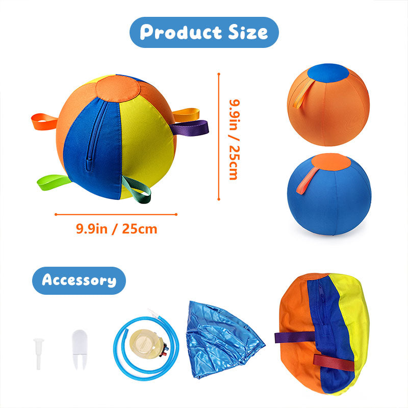 Indestructible Chew Ball for Dogs, Portable Floating Fetch Toy, Aggressive Chew Puppy Toy for Water & Outdoor Play