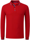 Autumn And Winter Copper Ammonia Cotton Long Sleeve Polo Group Work Clothes Golf Clothing