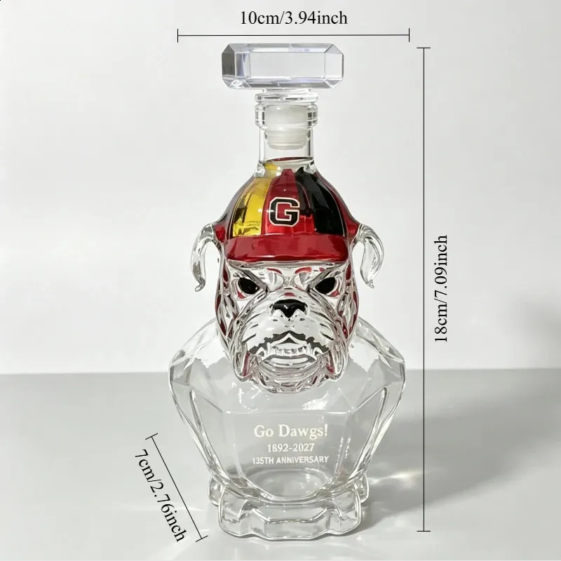 Creative Sculpture Glass Liquor Bottle – Multifunctional Whiskey / Bourbon Decanter for Home Bar, Party, Display & Collection