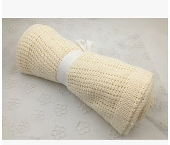 Soft Cotton Cellular Baby Blanket