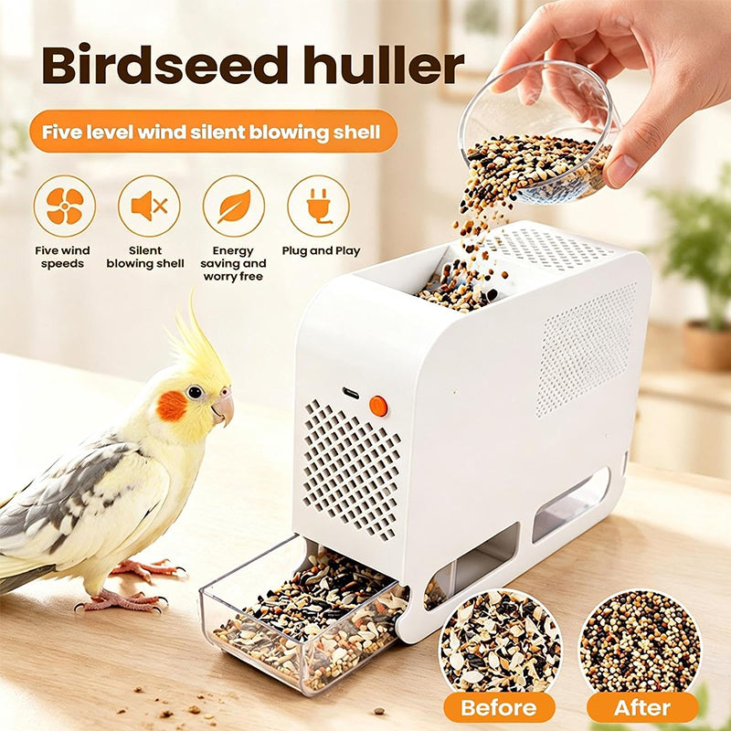 Electric Bird Seed Shell Remover – Adjustable Speed, Easy Clean Peeling Machine