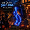 Animated Lighted Halloween Soul Reaper Garden Stake – Glowing LED Yard Decoration with Moving Action