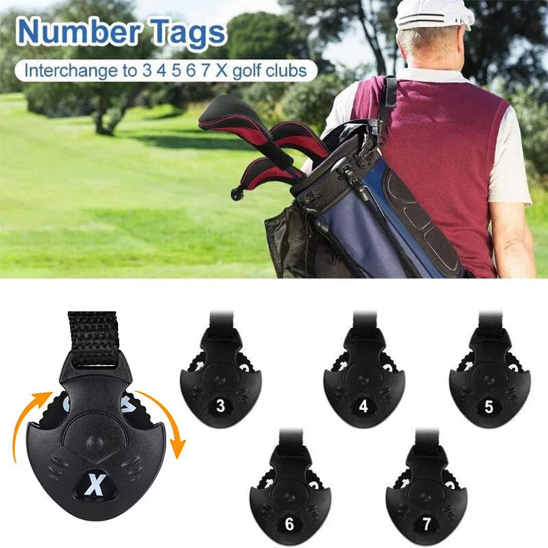 3-Piece Long-Neck Golf Club Headcover Set – Numbered Wooden Club Protectors, Durable Golf Accessories