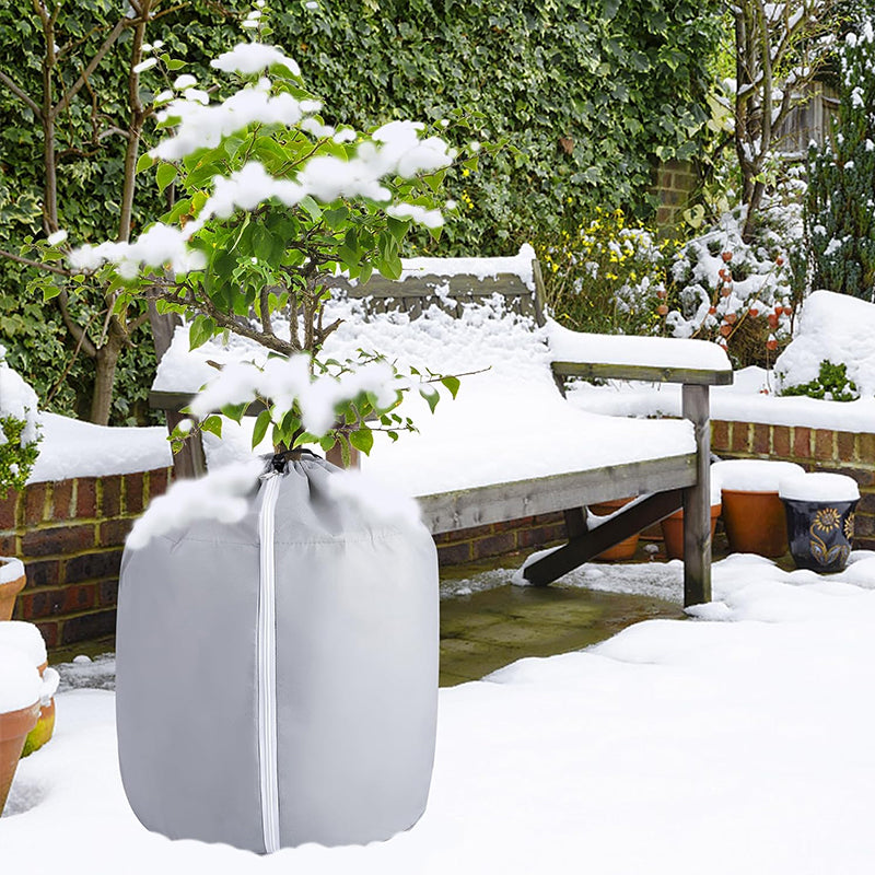 Reusable Oxford Cloth Plant Cover – Windproof Antifreeze Coldproof Tree Root Insulation Bag, Durable Thermal Shield