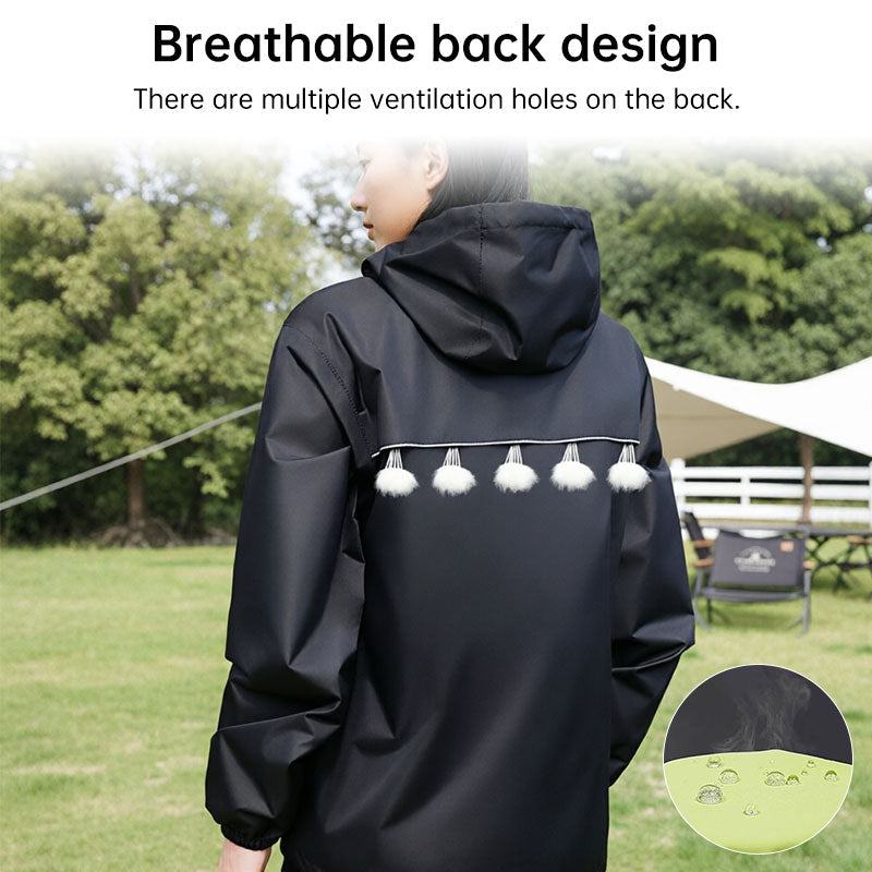 Unisex Ultralight Rain Suit - Lightweight Waterproof Jacket & Pants Set, Summer Outdoor Rainwear for Fishing & Cycling