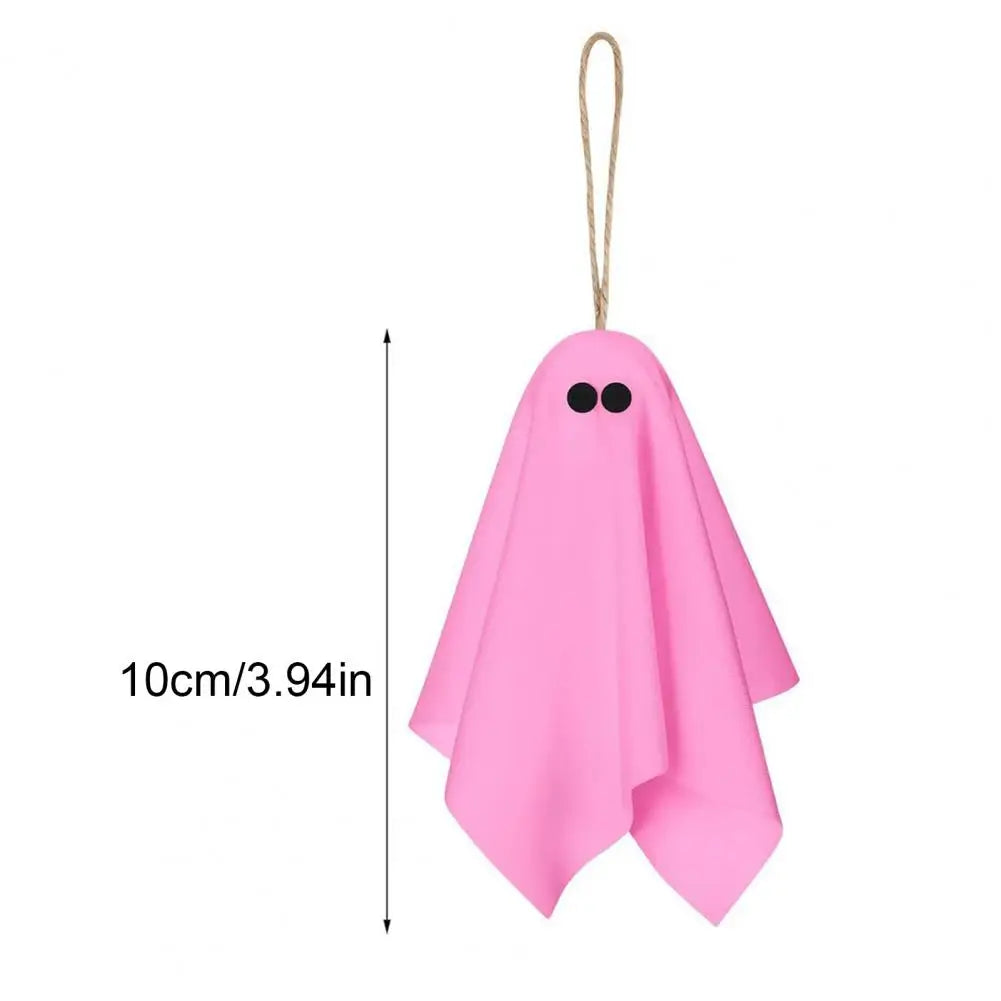 Pink Halloween Ghost Decorations Girly Halloween Room Decor Halloween Ghost Hanging Decor Set Pastel Pink White Soft Fabric