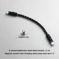 15cm/130cm C-C/USB-C Single Crystal Copper Keyboard Cable Supports 8K Magnetic Controllable Lights for HM Hub Computer Keyboard