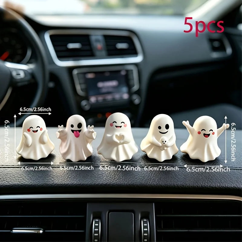 Halloween Figurine Set • Cute Mini Home Decor • Holiday Home Decoration Enhancement • Autumn Seasonal Tabletop Ornaments