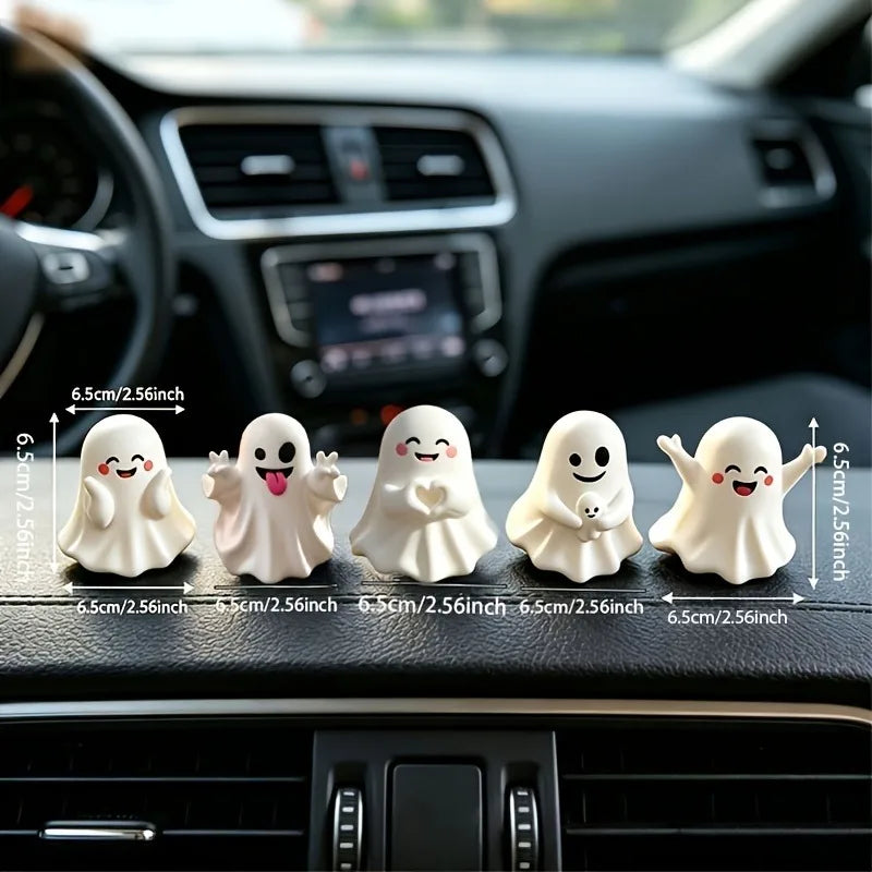 Halloween Figurine Set • Cute Mini Home Decor • Holiday Home Decoration Enhancement • Autumn Seasonal Tabletop Ornaments