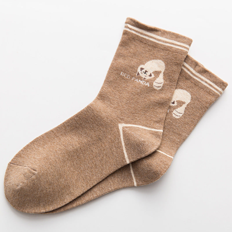 Cute Cartoon Cotton Socks for Women