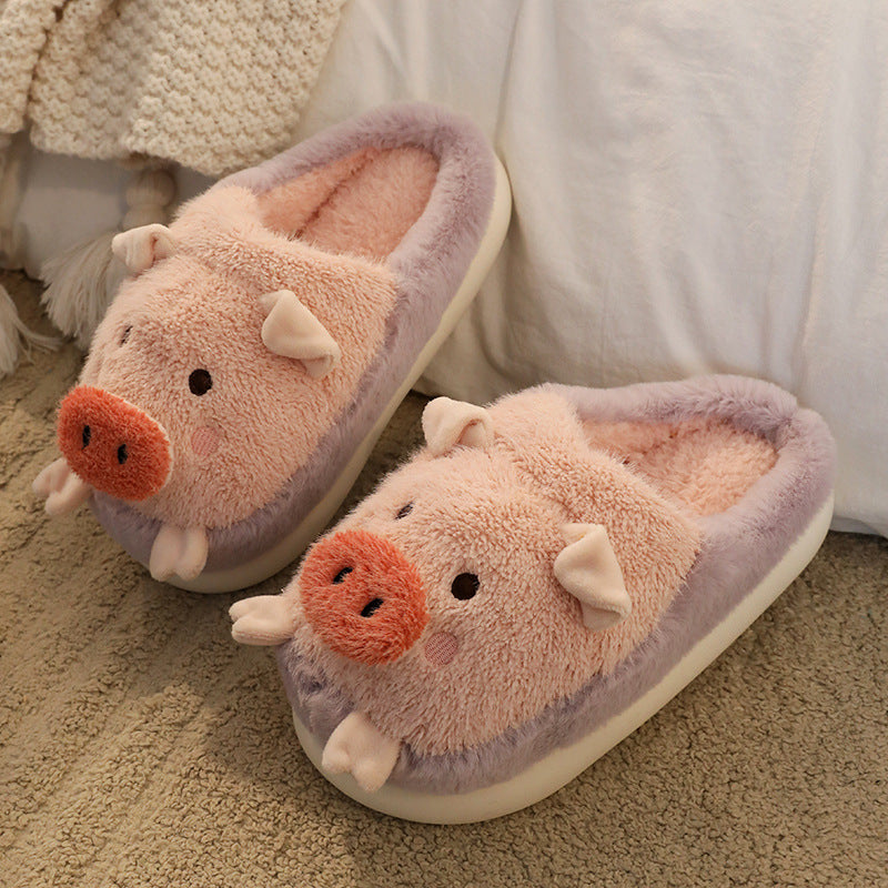 Women's Warm Cotton Slippers for Winter Home Use